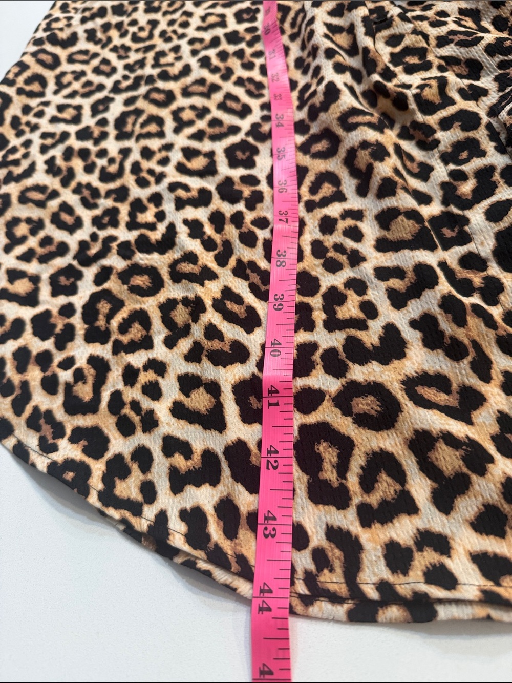H&M Long Sleeve Leopard Print Shirt Dress | Size L - Picture 10 of 11